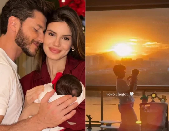Camila Queiroz registra visita da m&atilde;e para ver a neta Clara: "Vov&oacute; chegou" (Foto: Instagram)